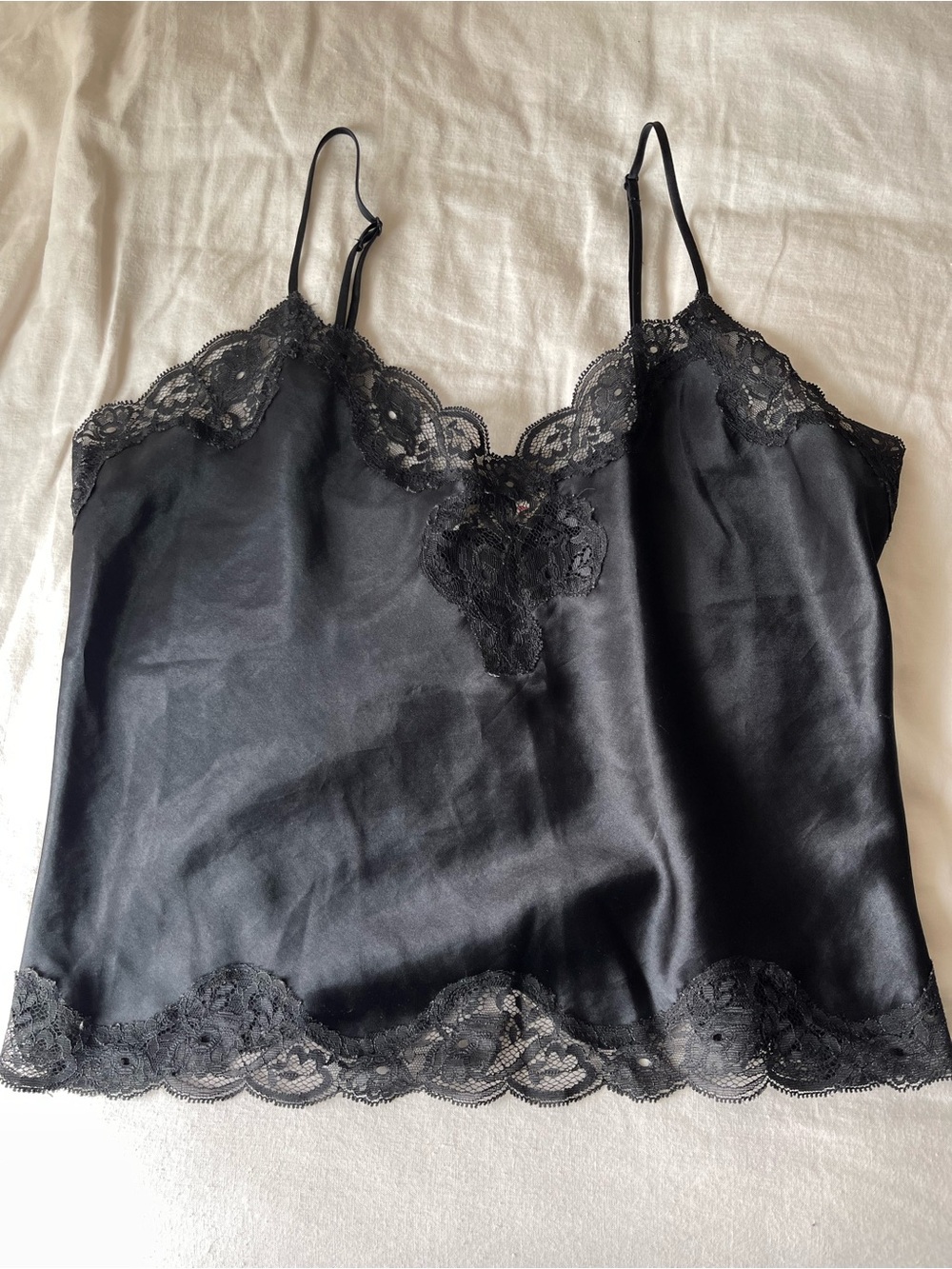 Vintage Victoria’s Secret Lace Trim Satin Cami